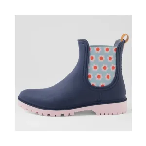 Gumboot Laurina - Midnight Blue Floral