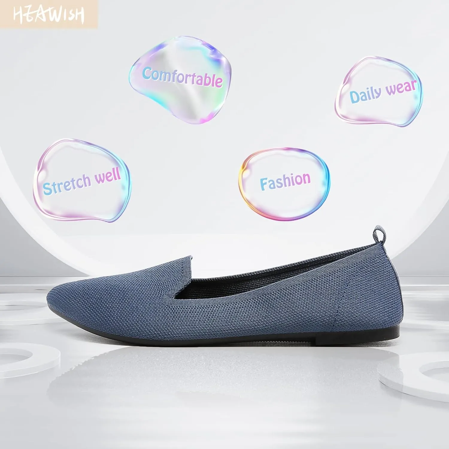 HEAWISH Women’s Flats Shoes Pointed Toe Ballet Flats Dressy Comfortable