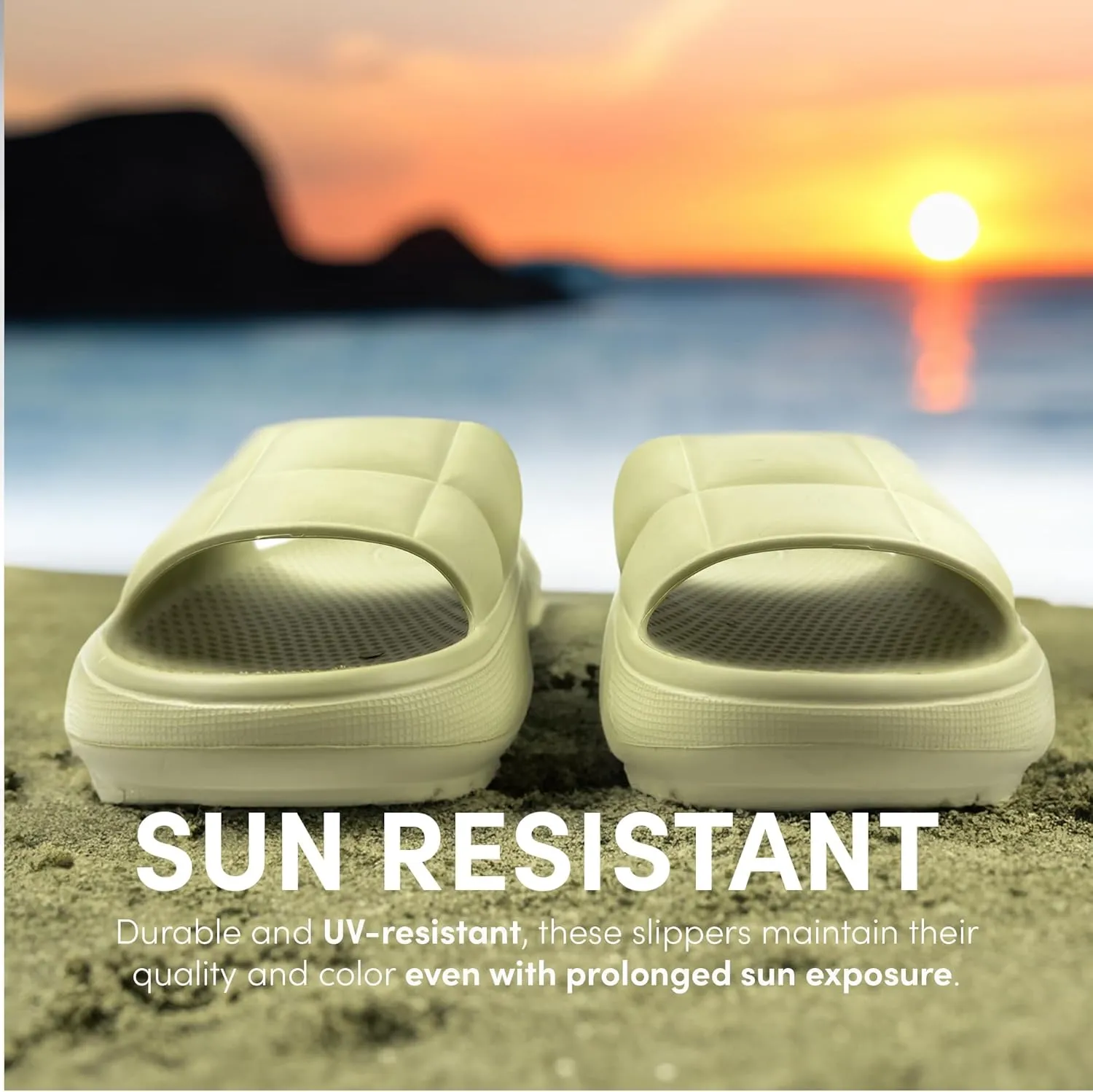 Helios Sandals with Flexible, Non-Slip, & Waterproof Material for Women, Men, Children, One Buckle Rubber Unisex Eva Sandals for Summer