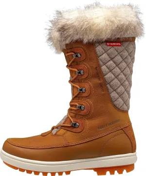 Helly-Hansen Garibaldi VL Insulated Winter Boots for Women - Waterproof Nubuck Leather, Faux Fur Lined, Eco Ortholite Comfort Footbed, Max-Grip Outsole