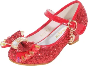High Heels for Kids Princess Shoes Flats Wedding Party for Girls Toddler Little Kid