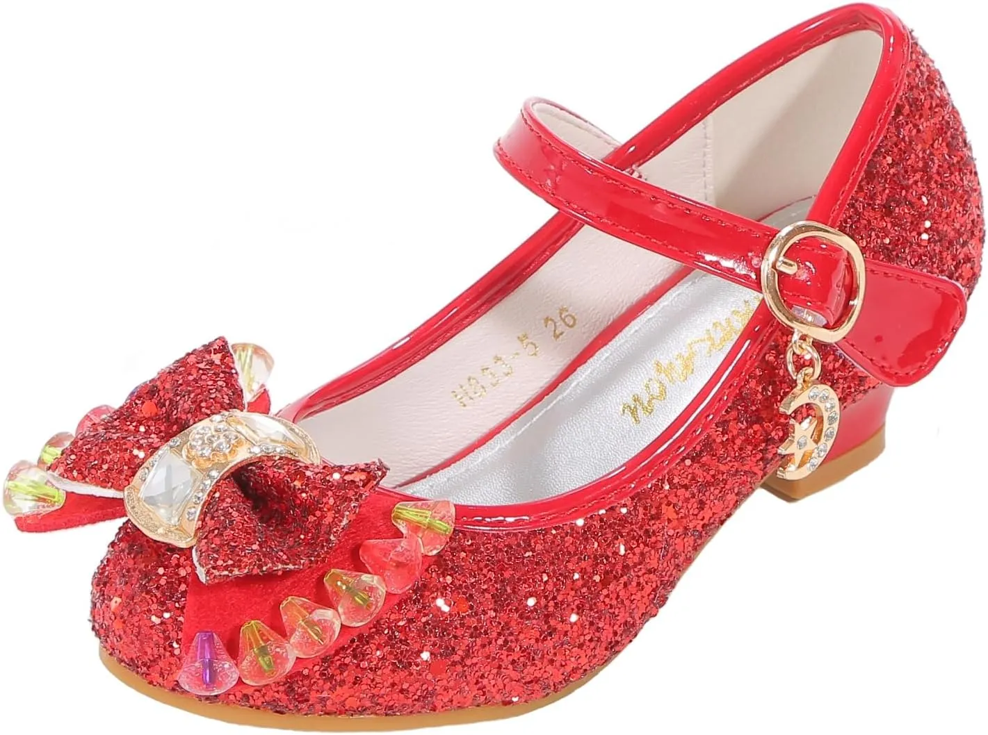High Heels for Kids Princess Shoes Flats Wedding Party for Girls Toddler Little Kid