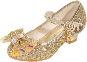 High Heels for Kids Princess Shoes Flats Wedding Party for Girls Toddler Little Kid
