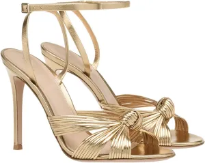 High Heels Women Stiletto Braid Knot Sandals Open Toe Ankle Strap Buckle Pumps Party Evening Prom Shoes 11cm,Gold-37