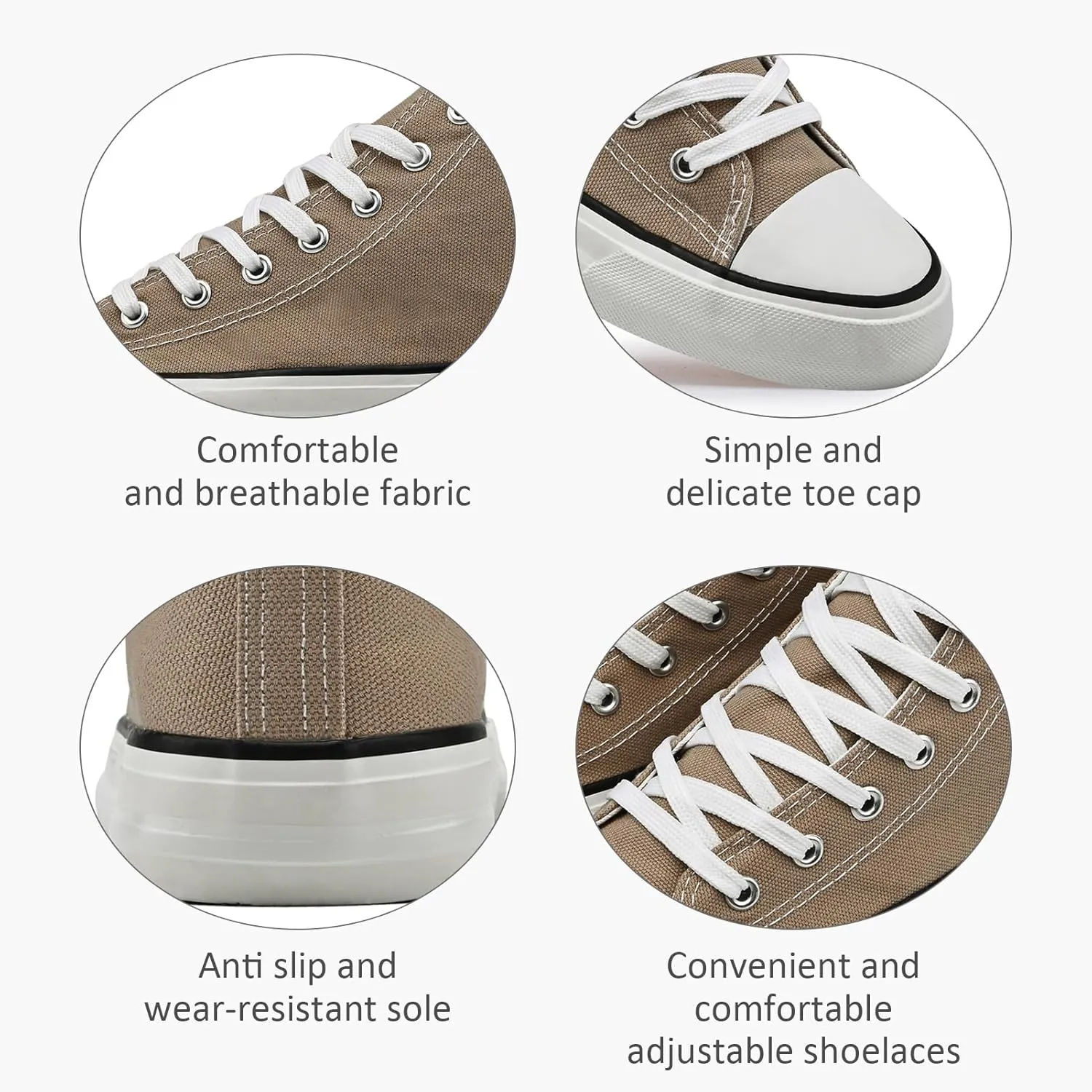 High Top Canvas Sneakers for Women Men Classic Lace Up Canvas Shoes Unisex Casual Tennis Comfortable Fashion Walking Shoes