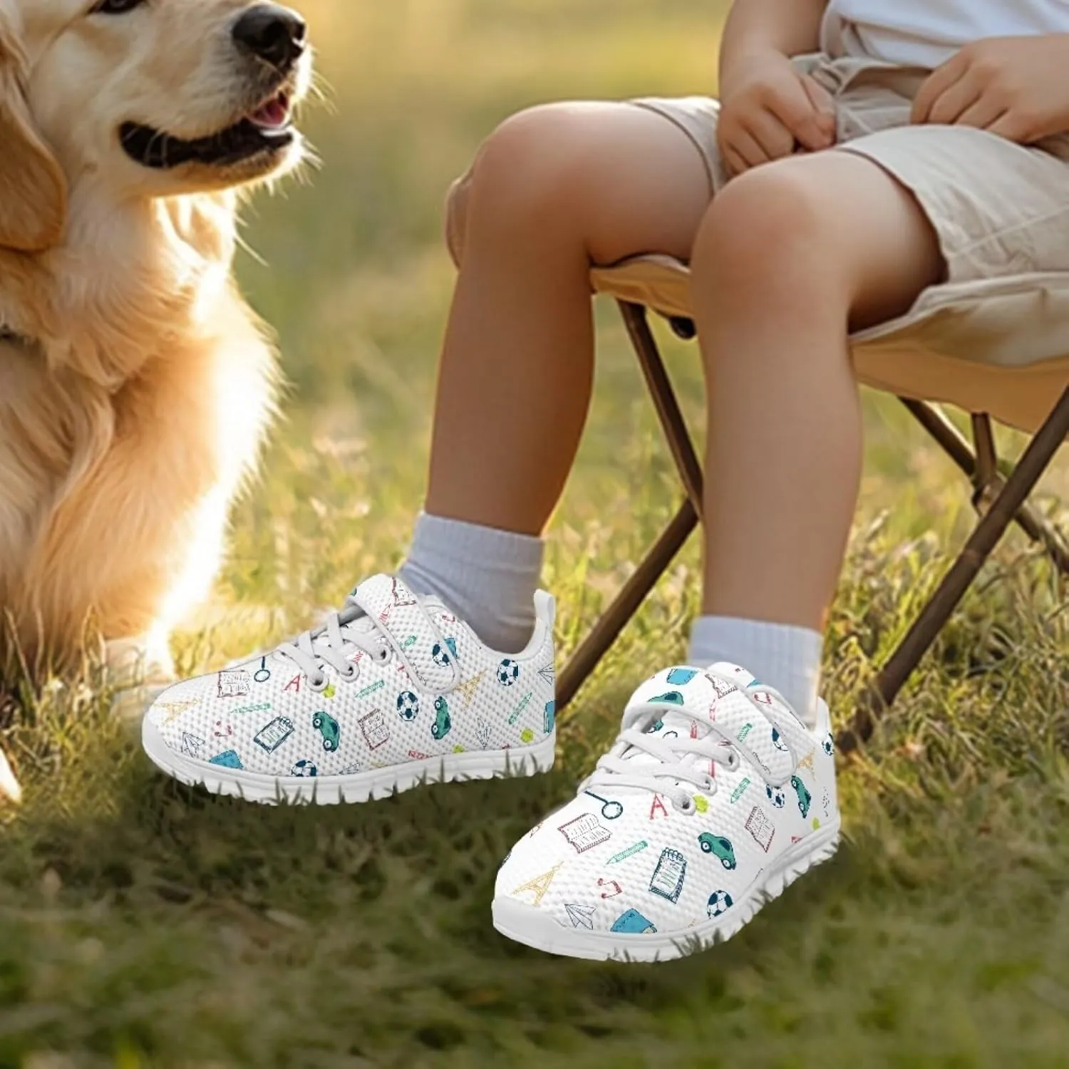 Howilath Little Kid Sneakers One Strap Sports Shoes Sneakers for Boys Anti-Skid Running Tennis Shoes
