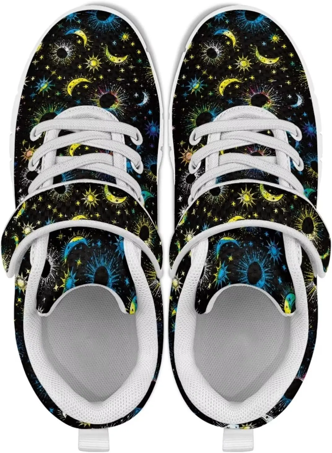 Howilath Sneakers for Kids Tennis Shoes with Non-Slip Sole Single Buckle Athletic Sneaker for Boys Girls