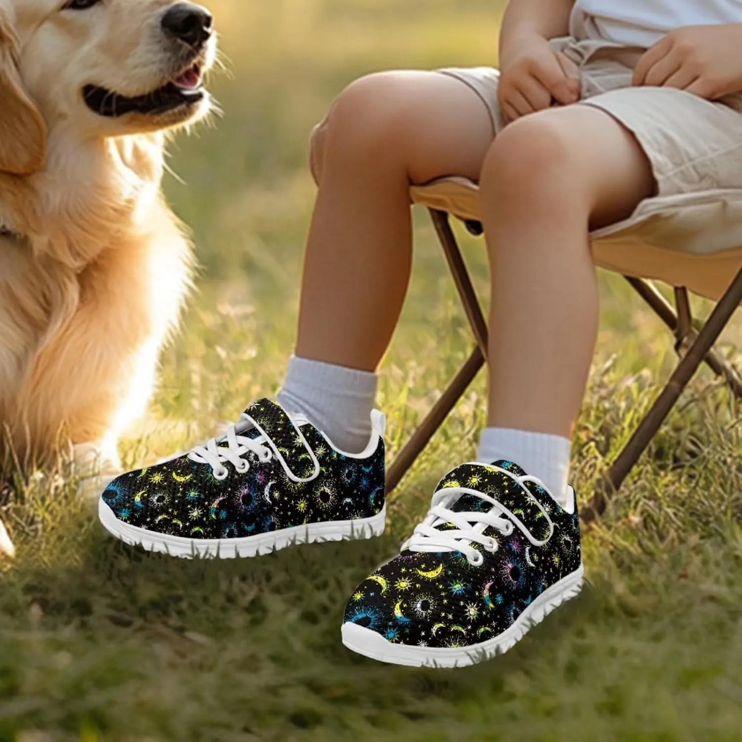 Howilath Sneakers for Kids Tennis Shoes with Non-Slip Sole Single Buckle Athletic Sneaker for Boys Girls
