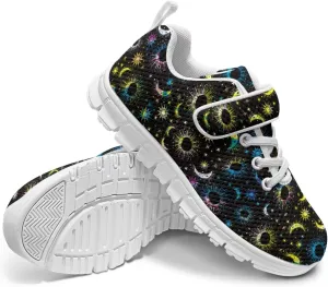 Howilath Sneakers for Kids Tennis Shoes with Non-Slip Sole Single Buckle Athletic Sneaker for Boys Girls