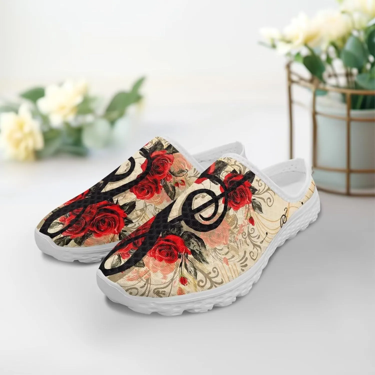 Howilath Womens Garden Shoes Clogs Soft Mules Non-Slip Garden Work Shoes with Arch Support EVA Flat Sandals for Casual