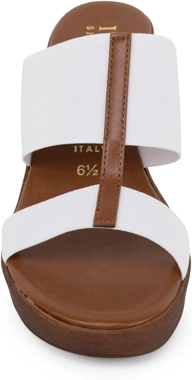 ITALIAN SHOEMAKERS Daizy Womens Elastic Wedge Sandal