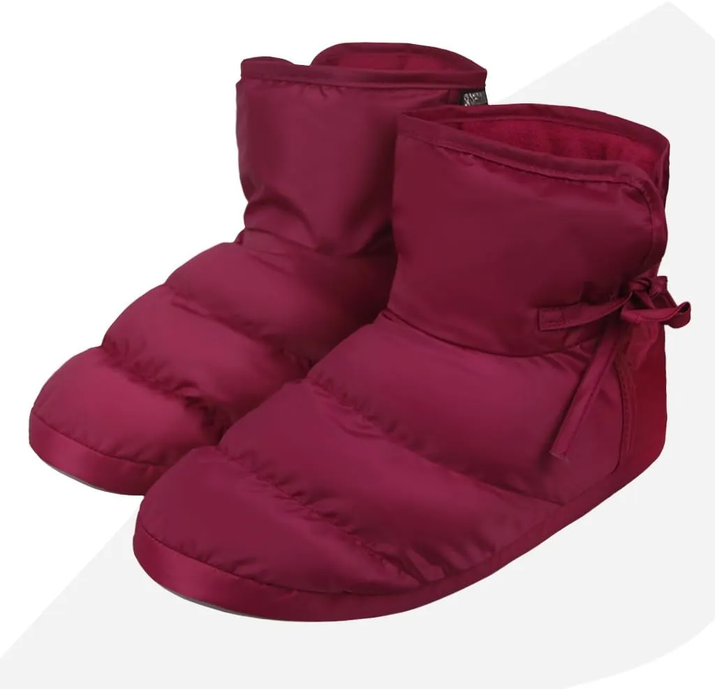 JIAHG Unisex Insulated Down Slippers Snow Ankle Boots Winter Thick Warm Plush Lining House Shoes Cozy Indoor Non-Slip