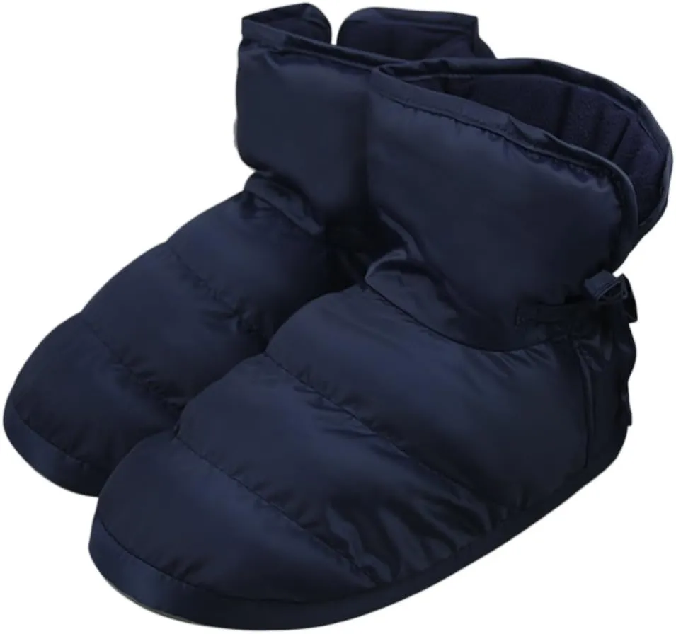 JIAHG Unisex Insulated Down Slippers Snow Ankle Boots Winter Thick Warm Plush Lining House Shoes Cozy Indoor Non-Slip