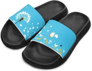 JoyLamoria Animals Pattern Sandals House Slides for Children's Cozy Home Cartoon Pillow Slippers Soft Cushioned Beach Pool Bathroom Summer