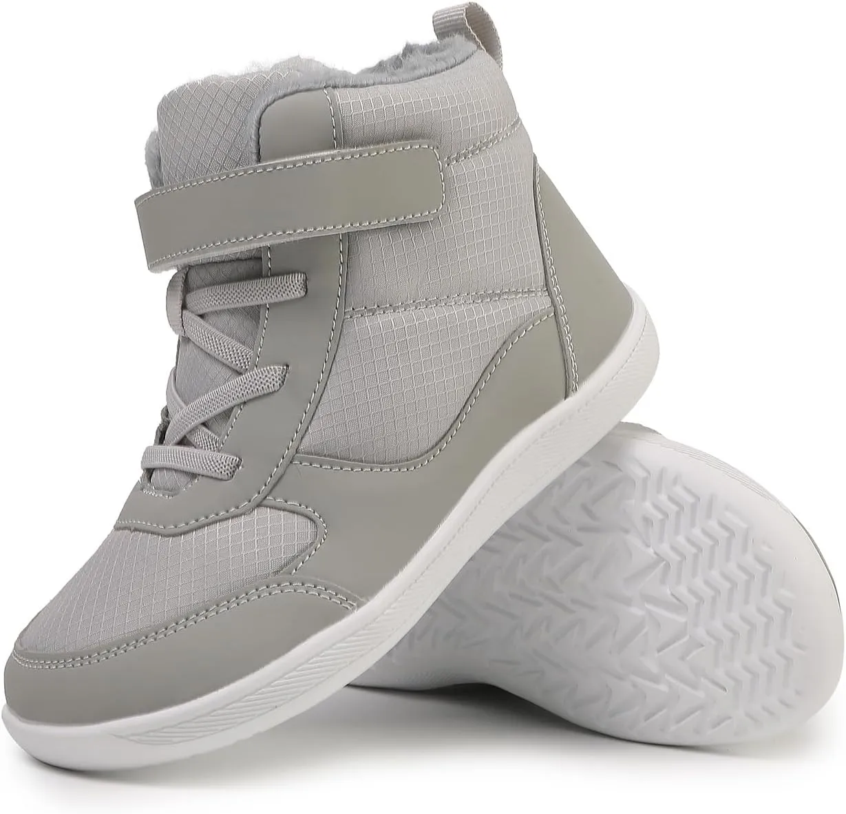 Kids Barefoot Snow Boots for Winter: Minimalist Zero Drop - Wide Toe Box Hiking Boots for Toddler/Boys/Girls