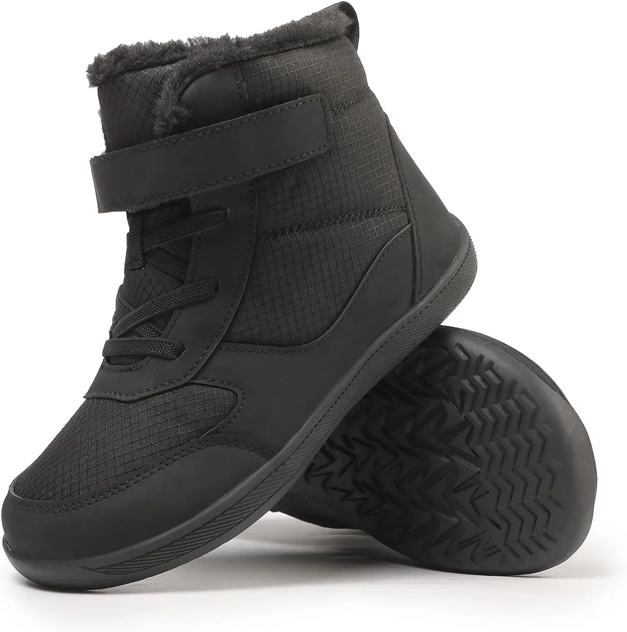 Kids Barefoot Snow Boots for Winter: Minimalist Zero Drop - Wide Toe Box Hiking Boots for Toddler/Boys/Girls