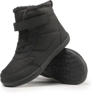 Kids Barefoot Snow Boots for Winter: Minimalist Zero Drop - Wide Toe Box Hiking Boots for Toddler/Boys/Girls