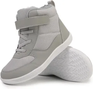 Kids Barefoot Snow Boots for Winter: Minimalist Zero Drop - Wide Toe Box Hiking Boots for Toddler/Boys/Girls