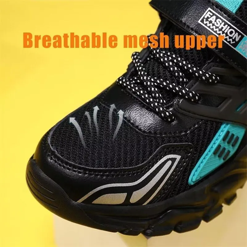 Kids Boy Fashion Comfortable Walking Sneakers for Sport Running Cycling Hiking School