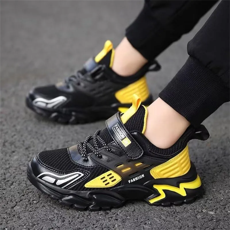 Kids Boy Fashion Comfortable Walking Sneakers for Sport Running Cycling Hiking School