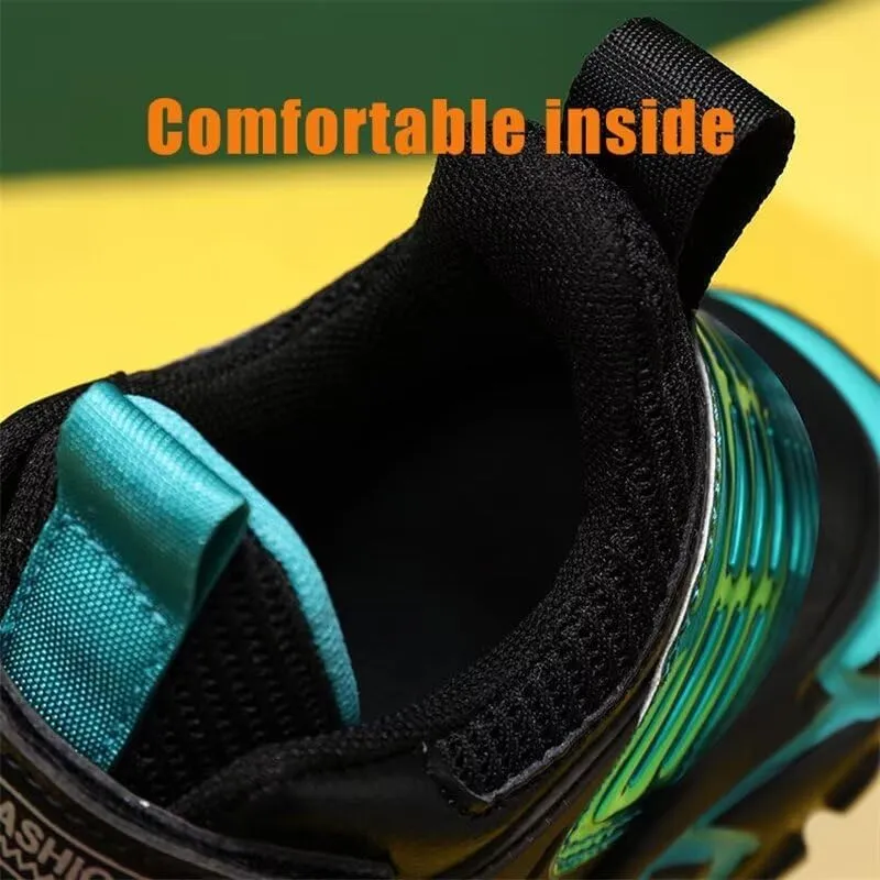 Kids Boy Fashion Comfortable Walking Sneakers for Sport Running Cycling Hiking School