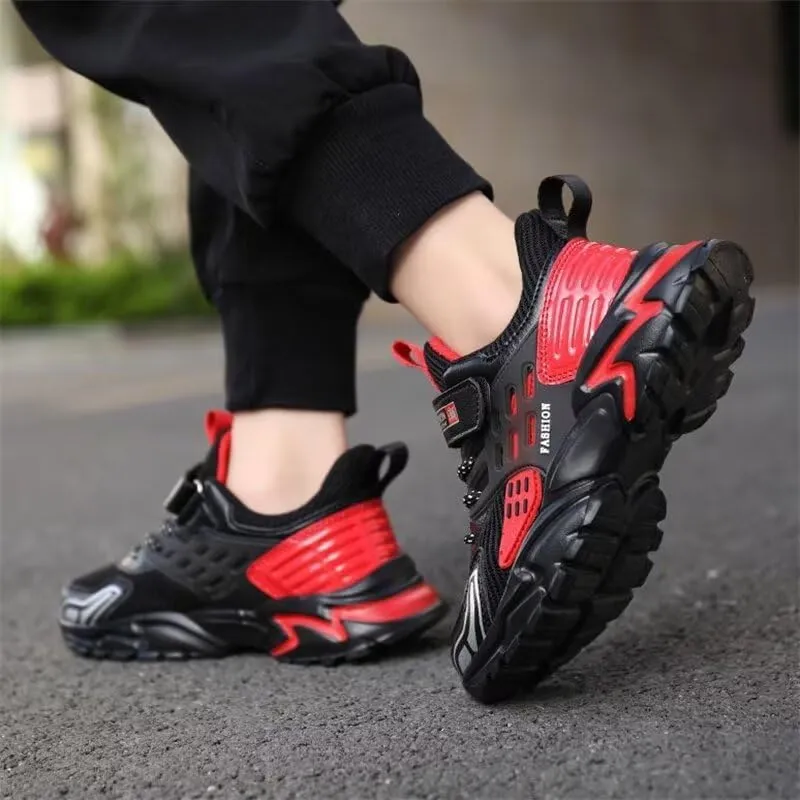 Kids Boy Fashion Comfortable Walking Sneakers for Sport Running Cycling Hiking School