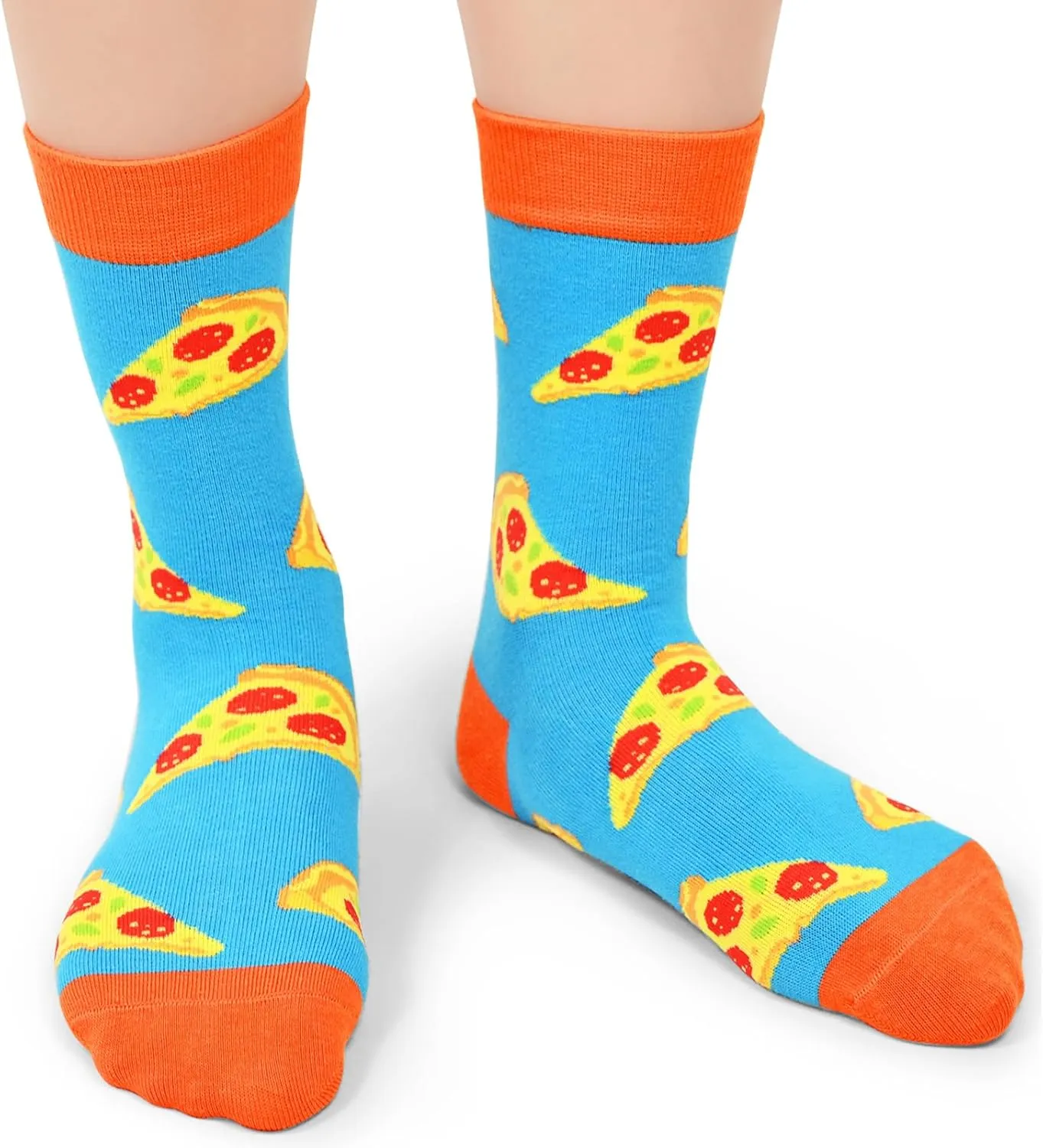 Kids Boys Girls Crew Socks 4-6 Pack   Gift Box, Novelty Funky Colorful Toddler Calf Socks for Teens