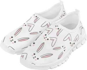 Kids Easter Shoes Funny Print Girls School Slip On Shoes for Holiday Present