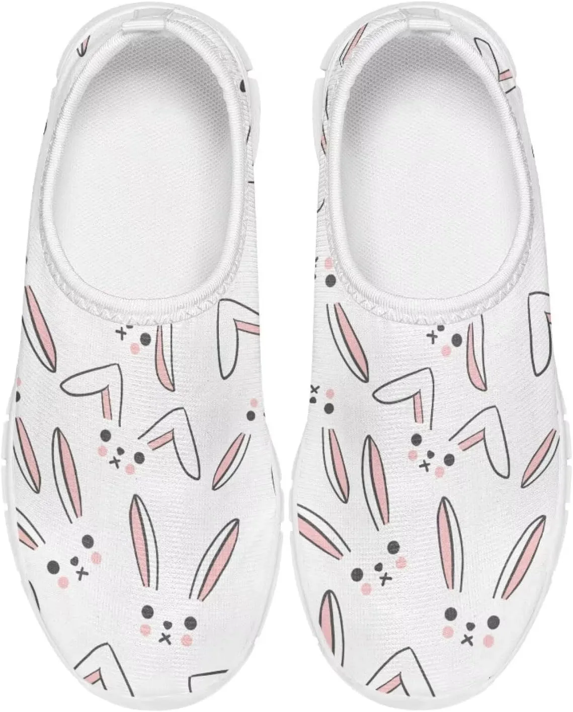 Kids Easter Shoes Funny Print Girls School Slip On Shoes for Holiday Present
