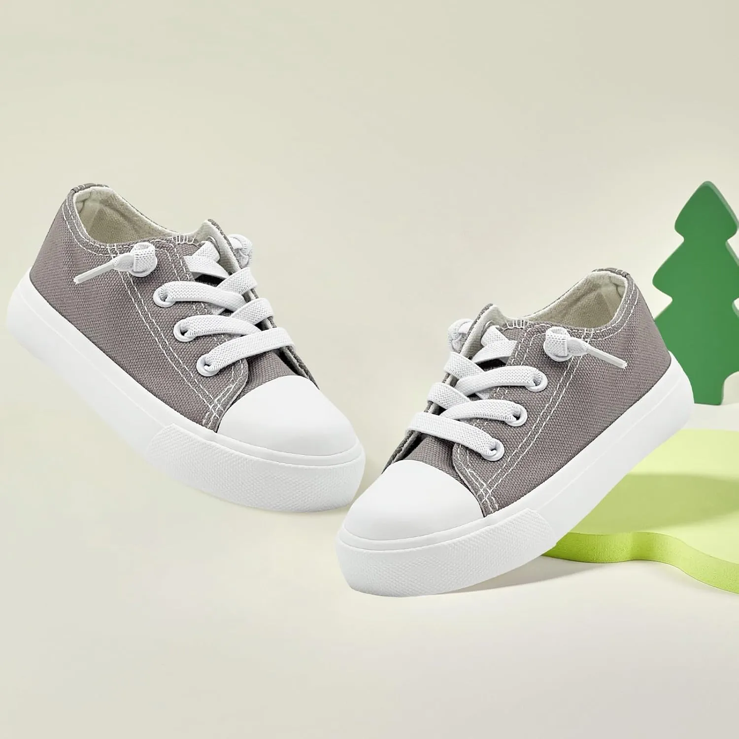 Kids Girls Boys Canvas Sneakers Slip on Walking Shoes Lightweight Tennis Running School Casual Classic Sneakers Little Big Kids