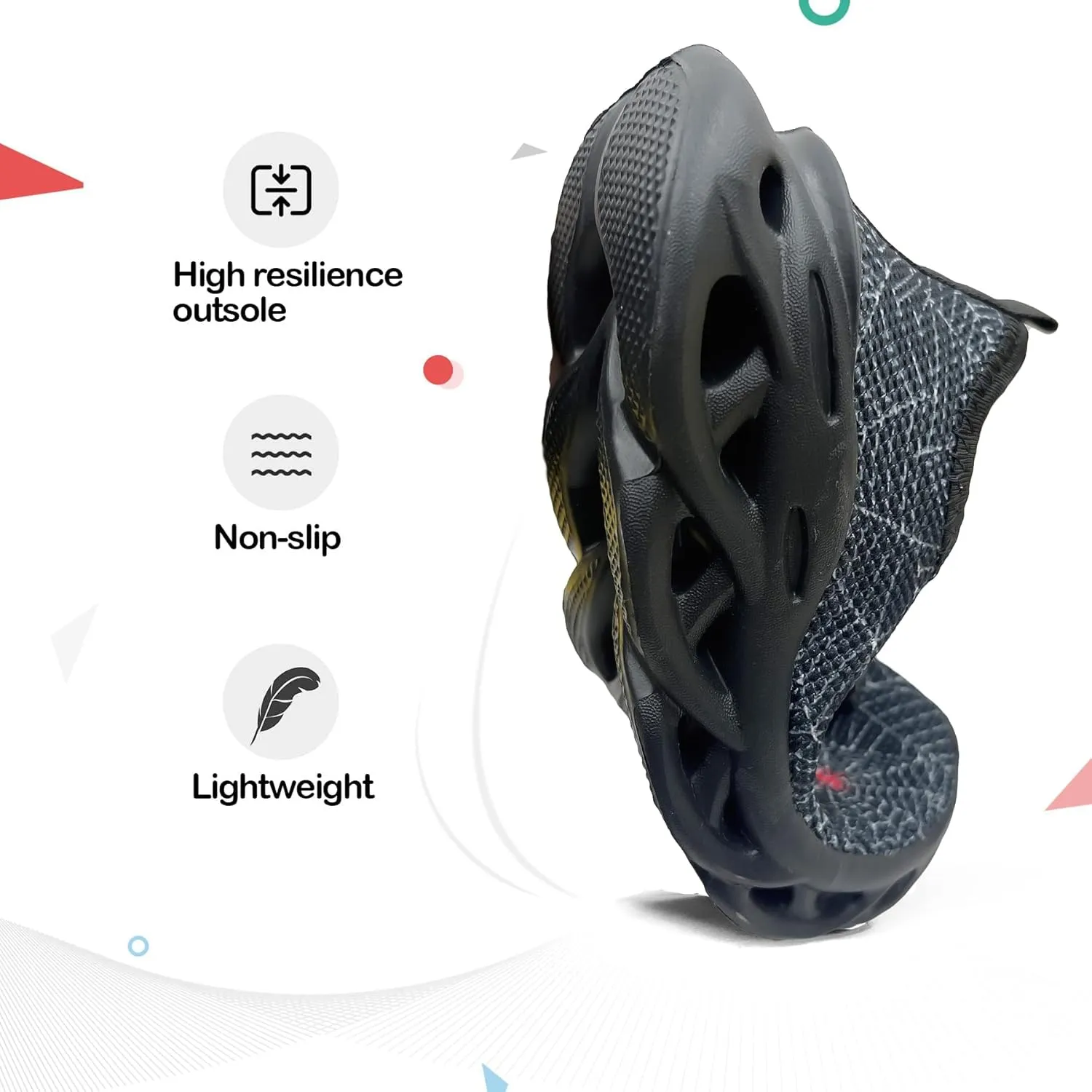 Kids Outdoor Running Shoes, Boys Non-Slip Mesh Lightweight Walking Sneakers, Girls Athletic Sports Tennis Shoes