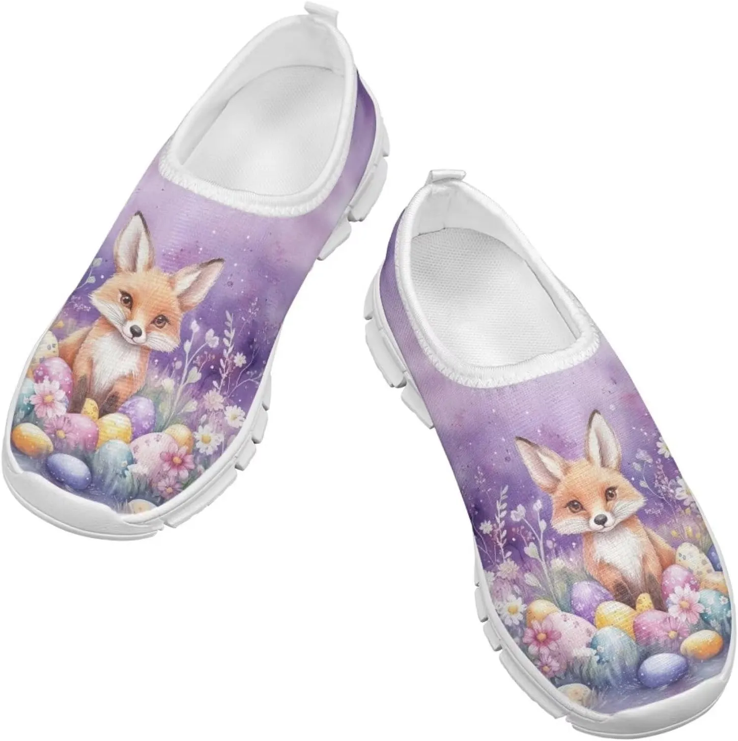 Kids School Running Athletic Shoes Girls Slip On Sneakers for Travel
