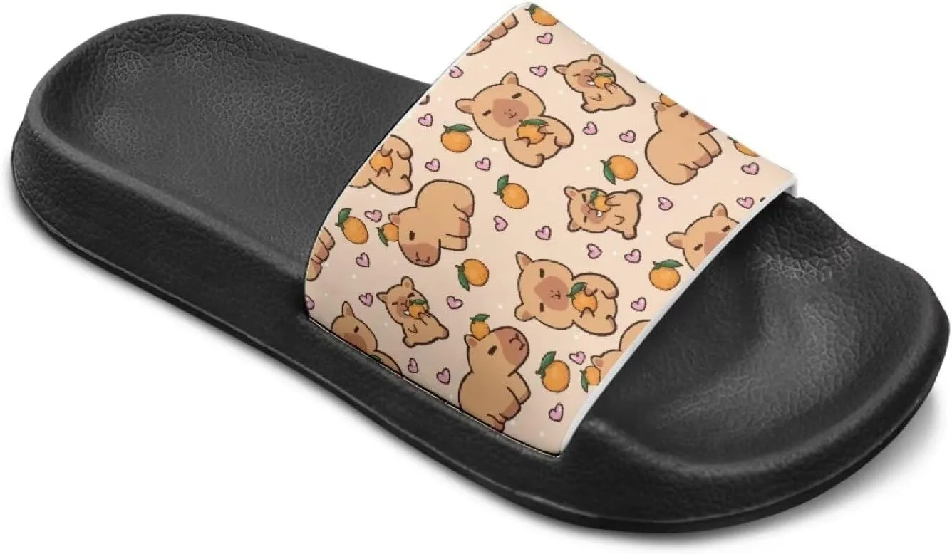 Kids Slides Slipper Anti Slip Open Toe Summer Beach Sandals for Boys Girls Soft and Comfy
