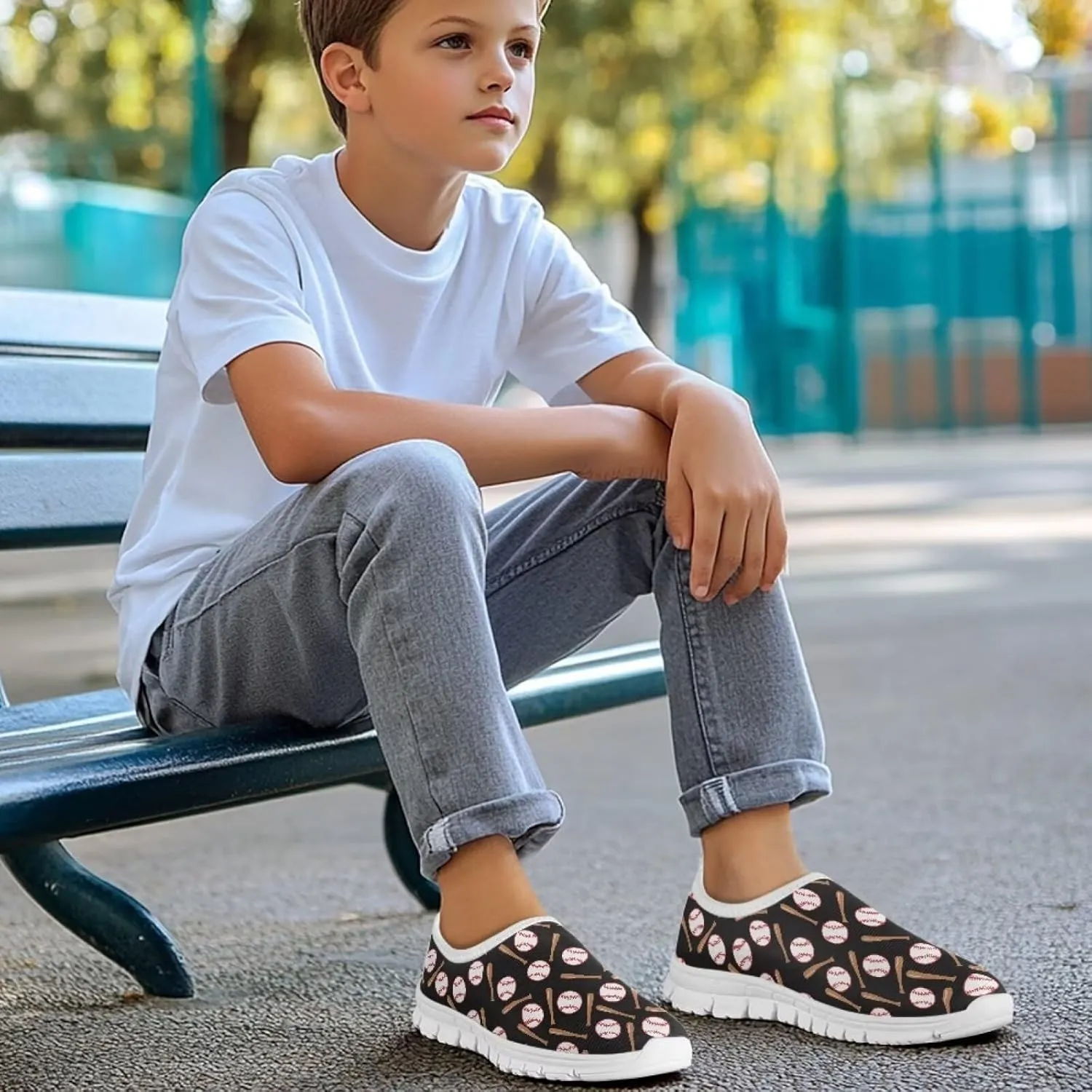 Kids Slip On Shoes Car Ball Stylish Boys Sneakers for Little/Big Kids