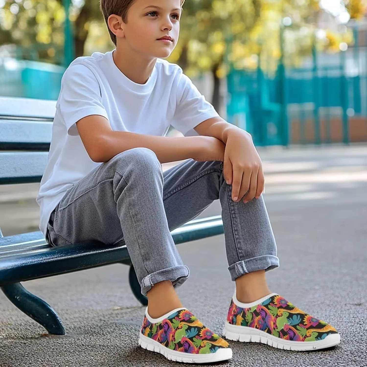 Kids Slip On Shoes Car Ball Stylish Boys Sneakers for Little/Big Kids