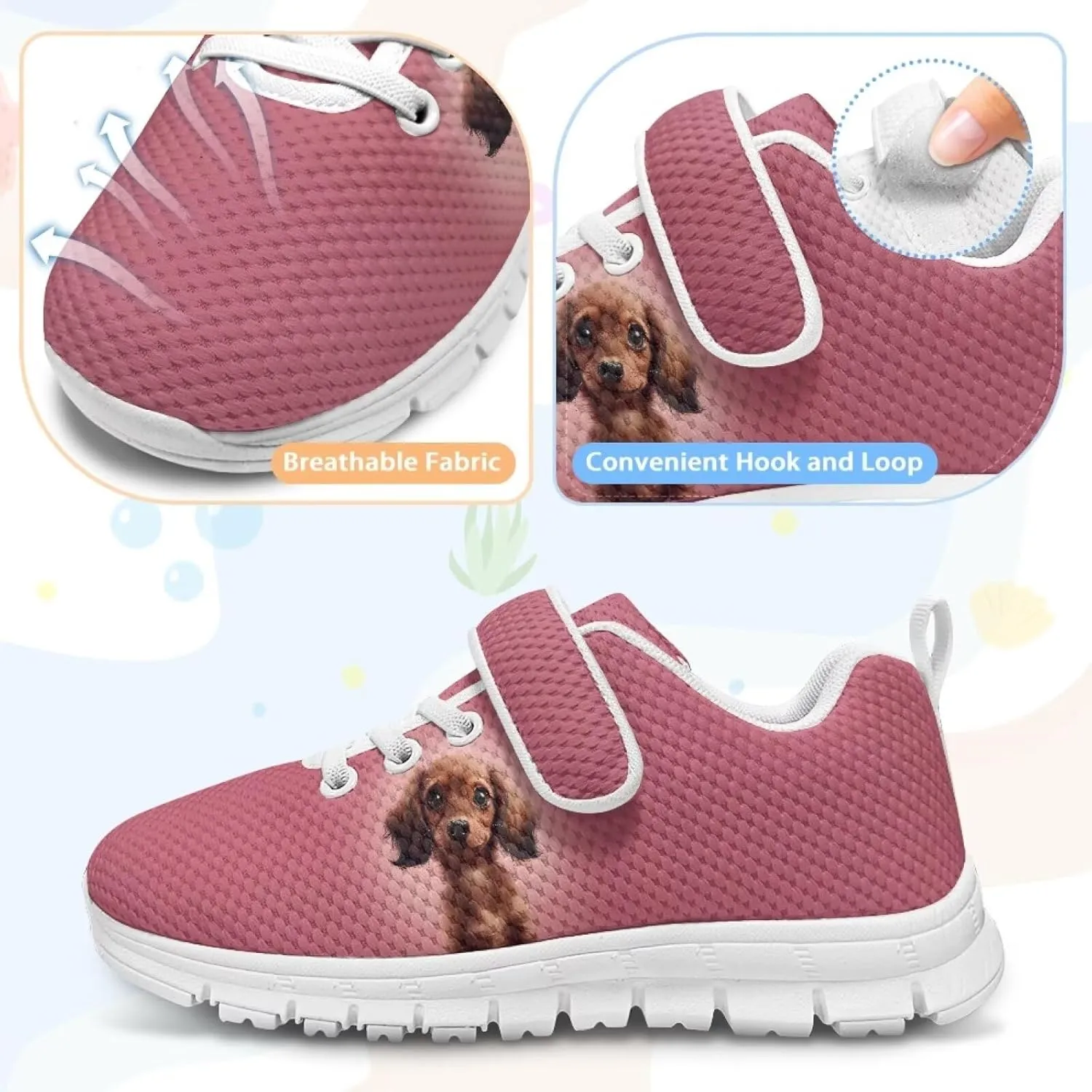 Kids Tennis Shoes Little Girls Sneakers School Shoes Cute Walking Shoes