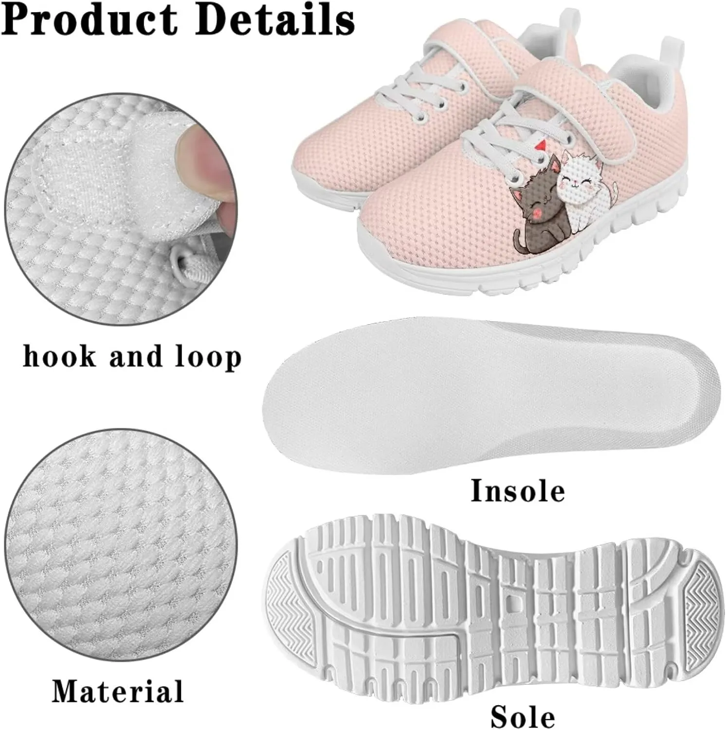 Kids Tennis Shoes School Sneakers for Boys Girls Cute Running Shoes