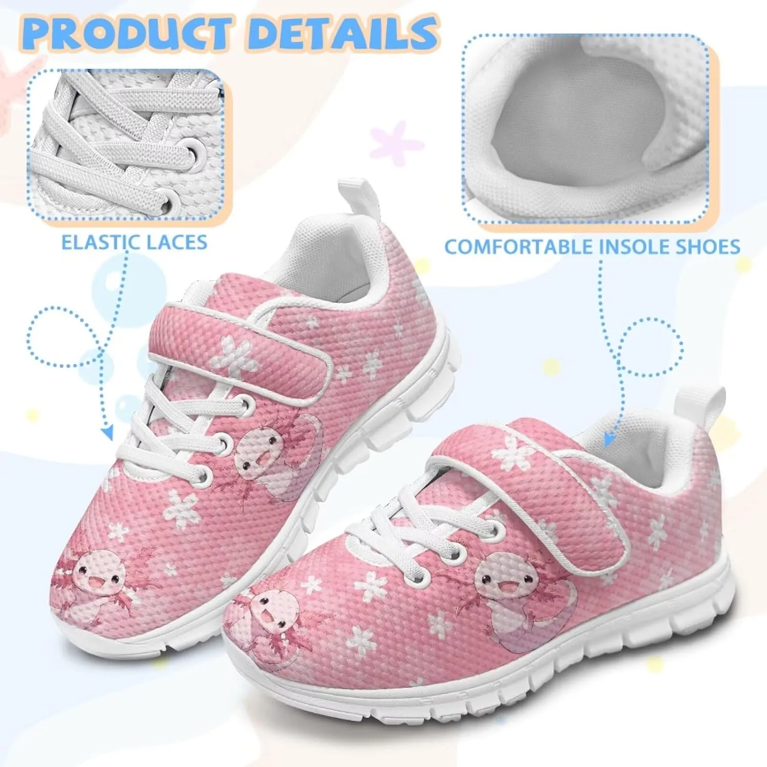 Kids Tennis Shoes School Sneakers for Boys Girls Cute Running Shoes