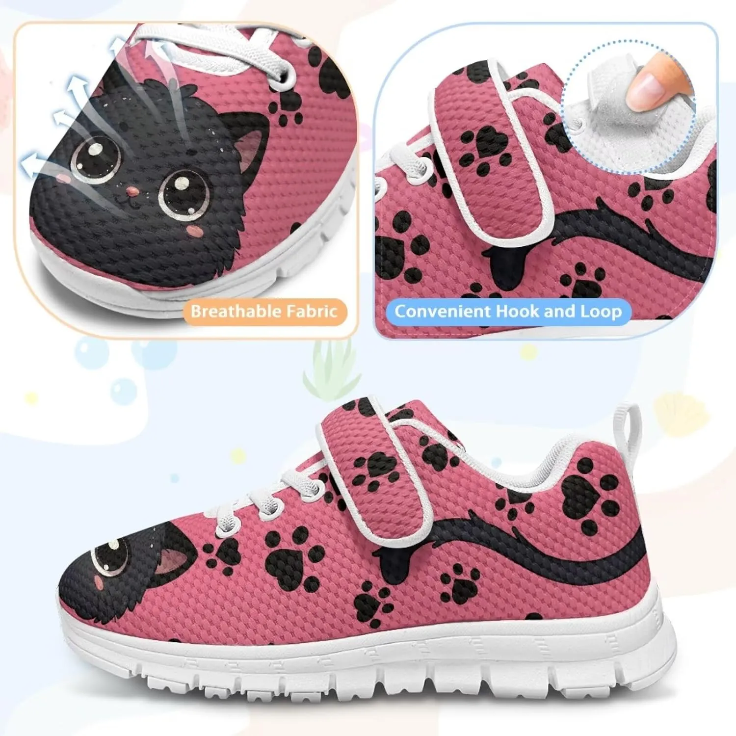Kids Tennis Shoes School Sneakers for Boys Girls Cute Running Shoes