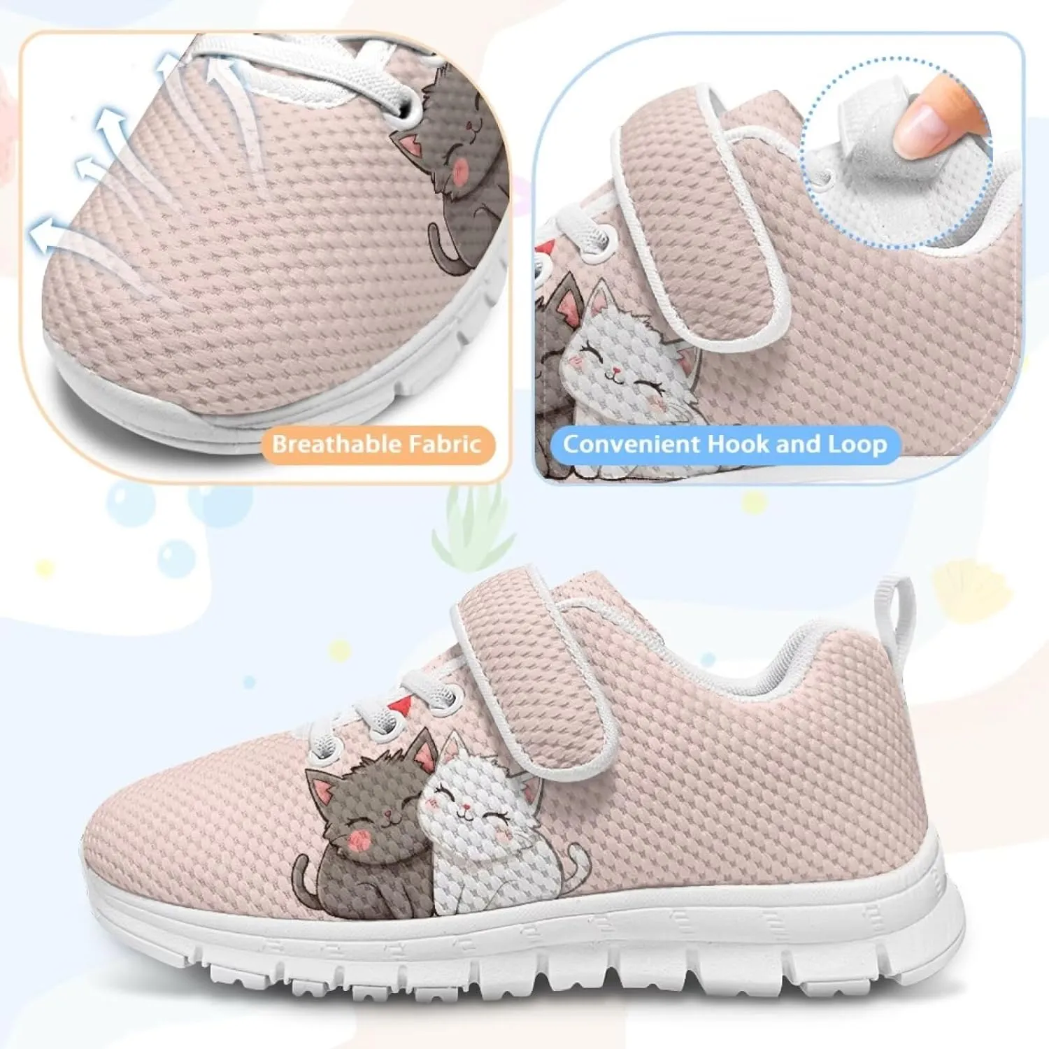 Kids Tennis Shoes School Sneakers for Boys Girls Cute Running Shoes