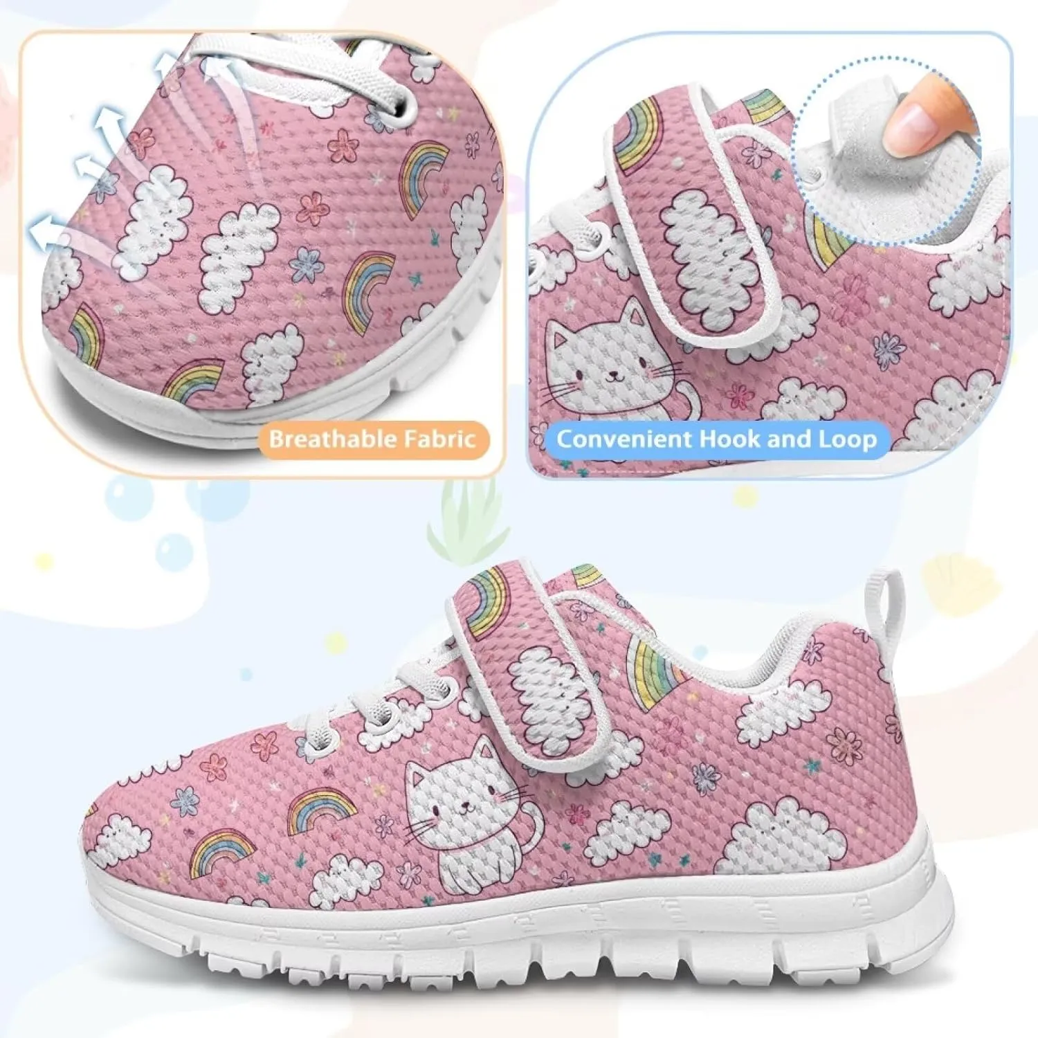 Kids Tennis Shoes School Sneakers for Boys Girls Cute Running Shoes