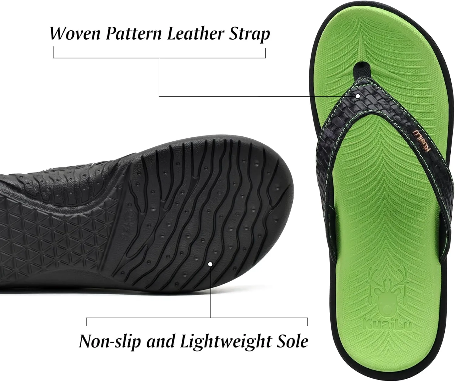 KuaiLu Womens Flip Flops Ladies Yoga Mat Comfortable Walking Thong Sandals With Plantar Fasciitis Arch Support Slip On Indoor Outdoor For Summer