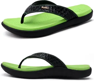 KuaiLu Womens Flip Flops Ladies Yoga Mat Comfortable Walking Thong Sandals With Plantar Fasciitis Arch Support Slip On Indoor Outdoor For Summer