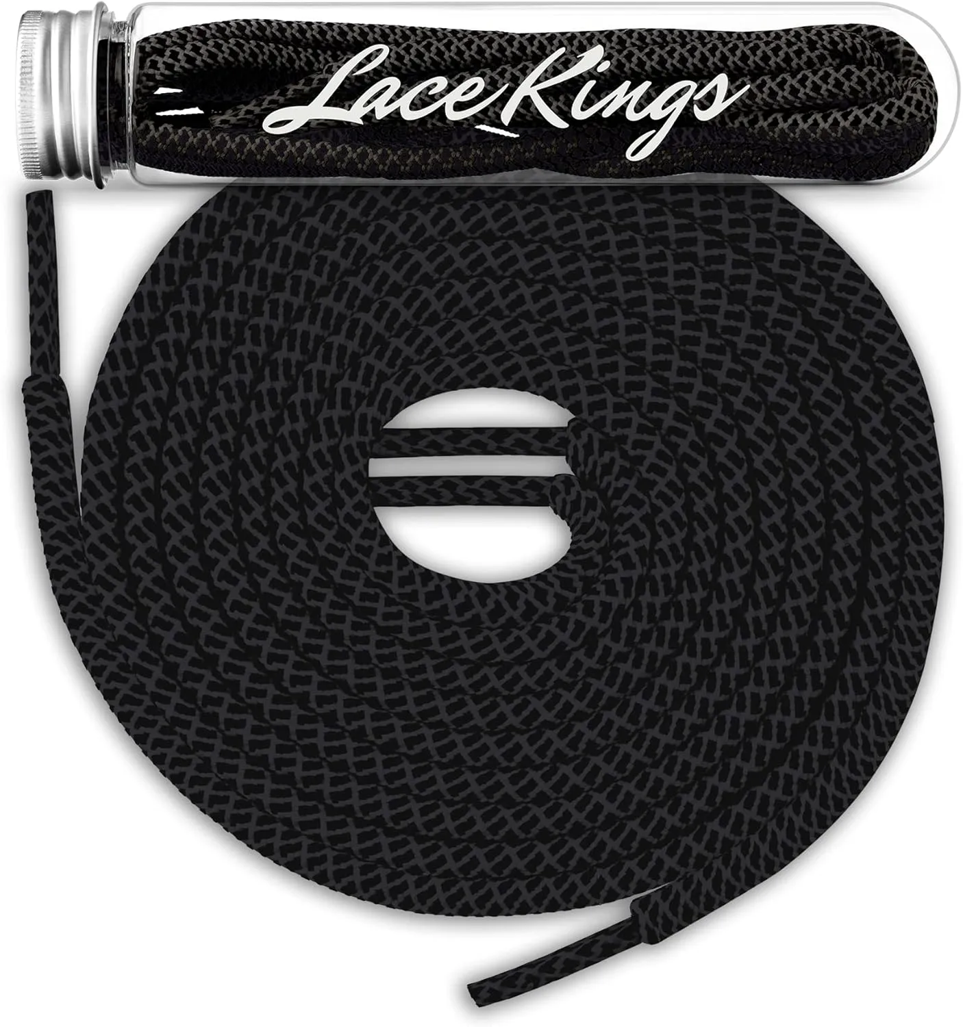 Lace Kings Round Rope Shoelaces - 2 Pack (Red) - 1.25" W x 6.25" L x 1.25" H