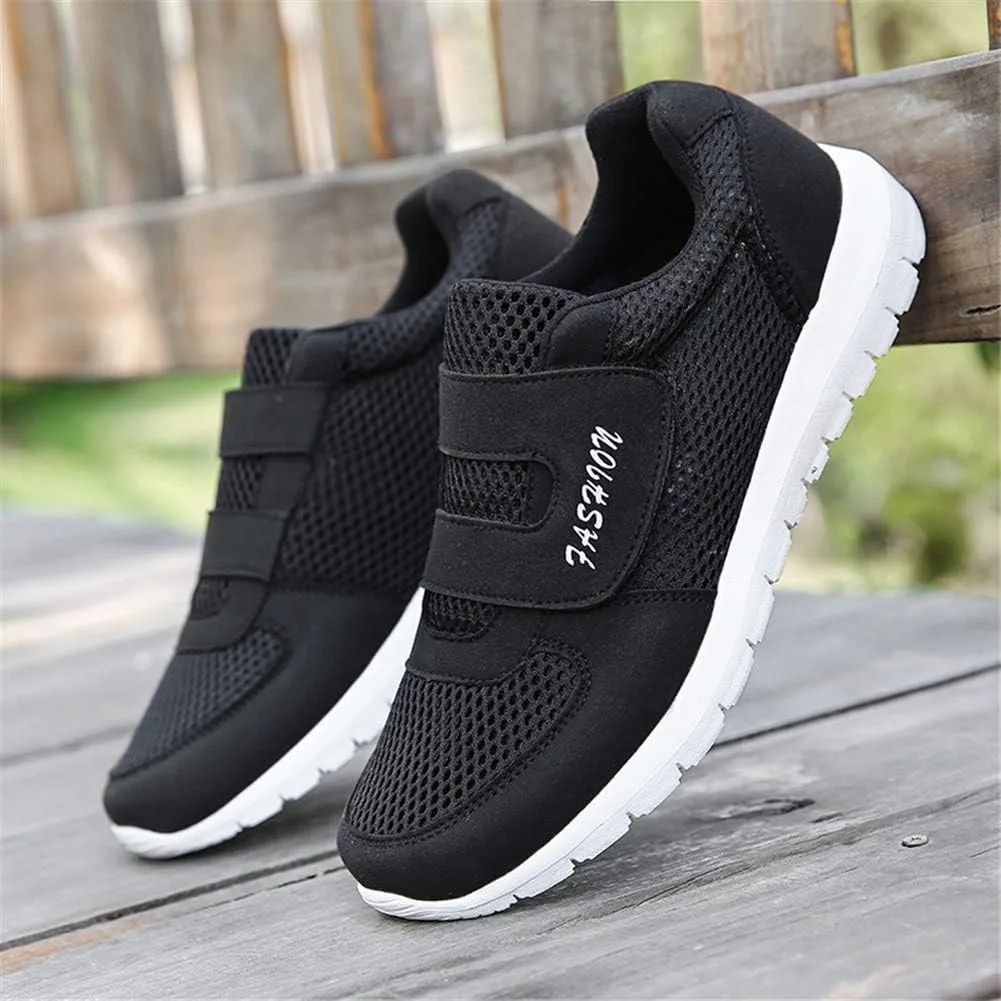 LEADER SHOW Men's Casual Comfort Walking Shoes Ultralight Flats Non-Slip Hook & Loop Fashion Sneakers
