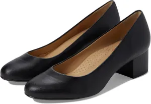 Marc Joseph New York Broad Street Pump Sandals – Leather Construction – Almond Toe – Block Heel Black Nappa Leather 8.5 M