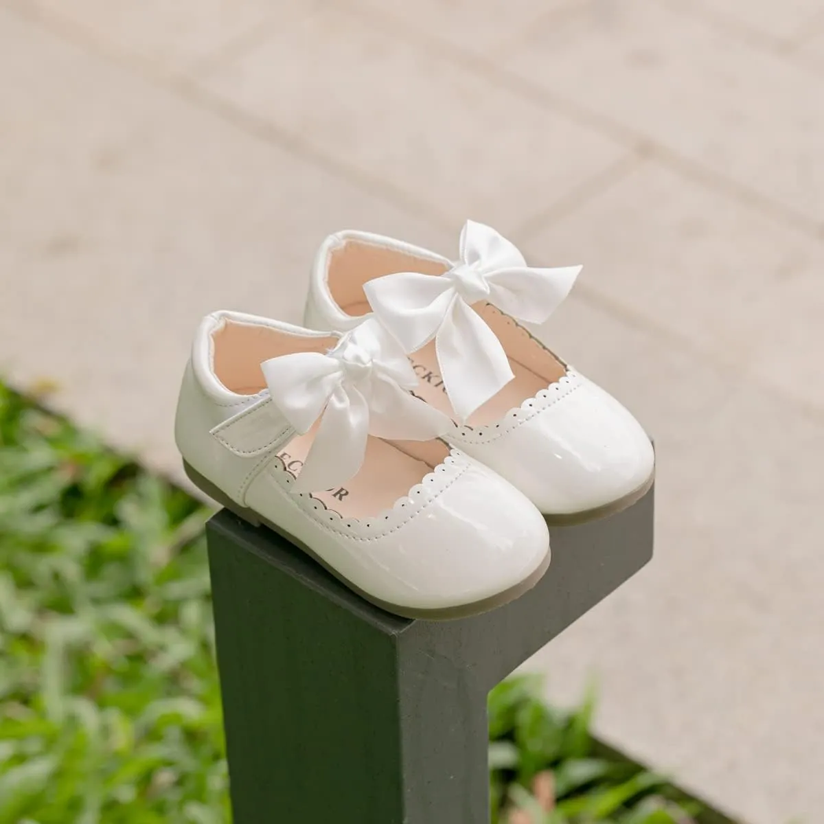 Meckior Toddler Little Girl Mary Jane Dress Shoes Ballet Flats for Girl Party School Shoes Bowknot Princess Shoes