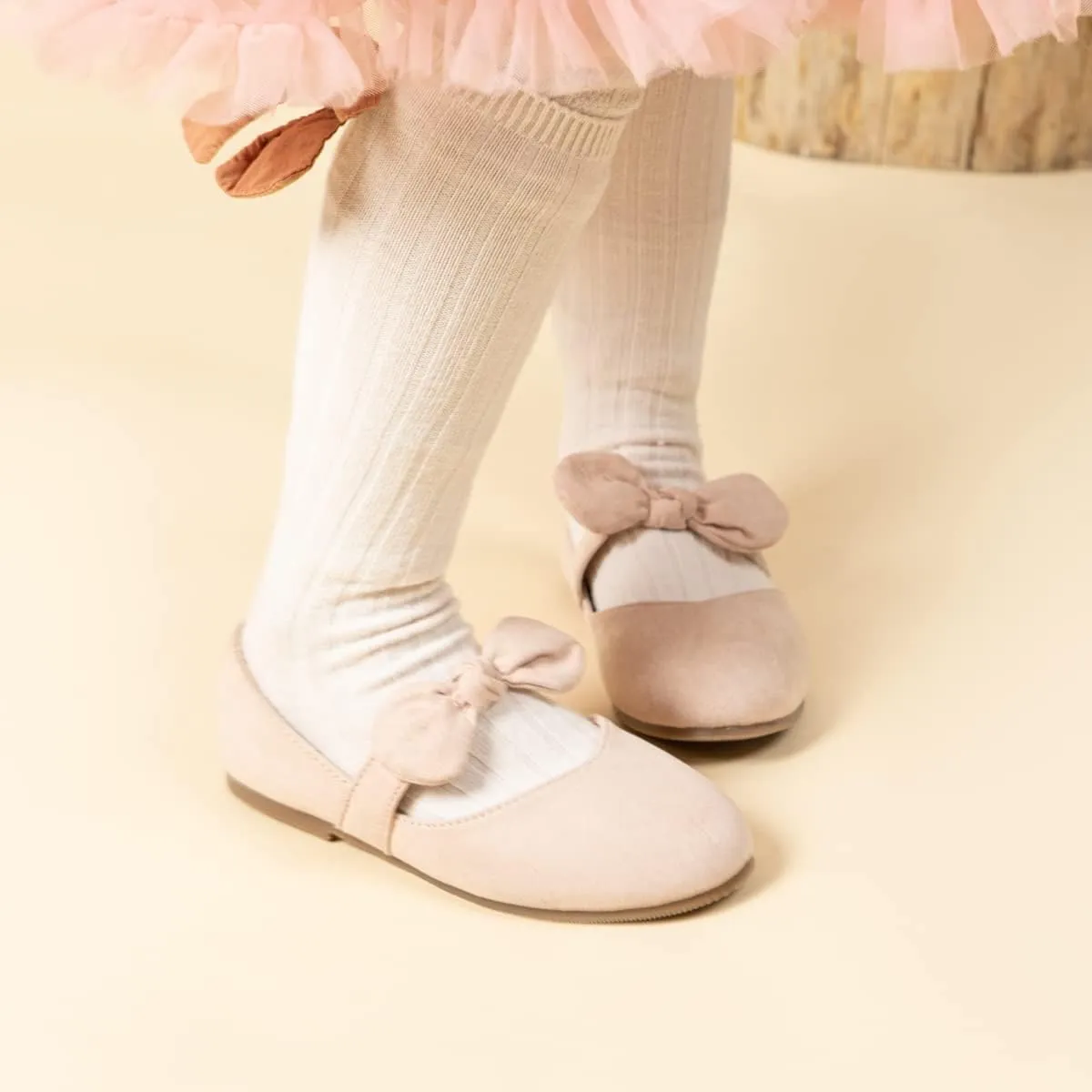 Meckior Toddler Little Girl Mary Jane Dress Shoes Ballet Flats for Girl Party School Shoes Bowknot Princess Shoes