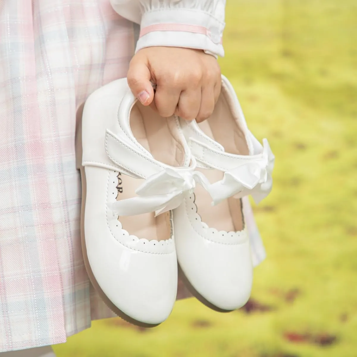Meckior Toddler Little Girl Mary Jane Dress Shoes Ballet Flats for Girl Party School Shoes Bowknot Princess Shoes