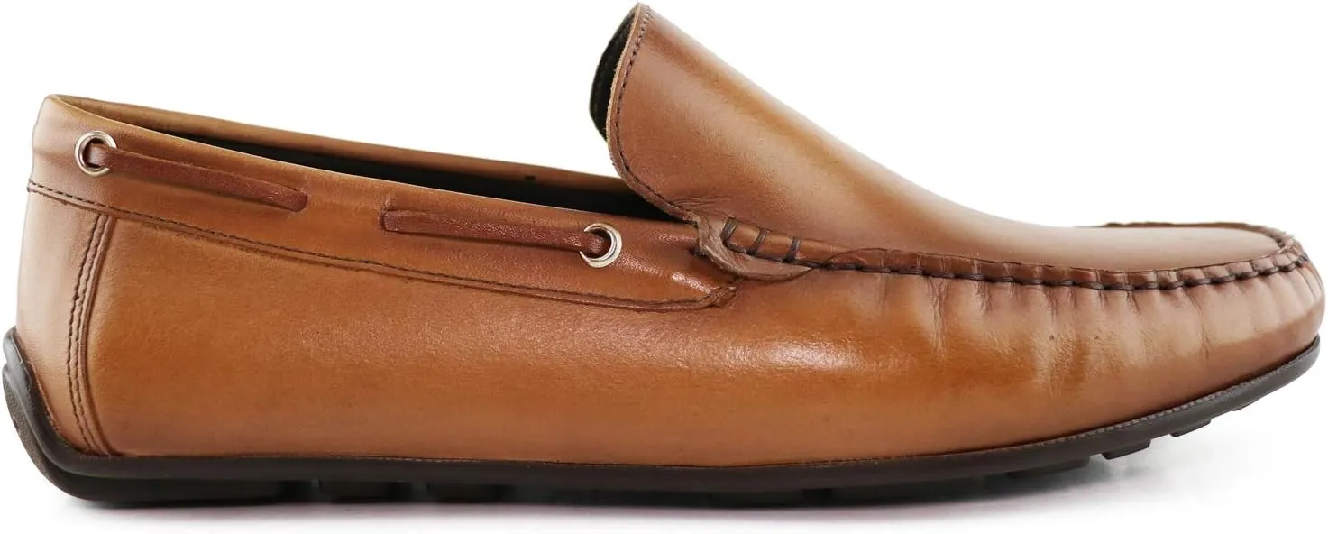 Men's Genuine Leather Casual Slip On Venetian Loafers
